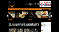 Desktop Screenshot of foliobristol.co.uk